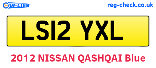 LS12YXL are the vehicle registration plates.