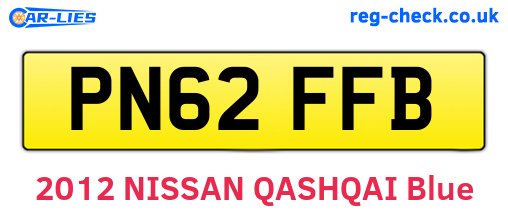 PN62FFB are the vehicle registration plates.