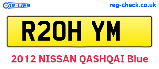 R20HYM are the vehicle registration plates.