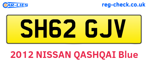 SH62GJV are the vehicle registration plates.