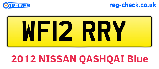 WF12RRY are the vehicle registration plates.