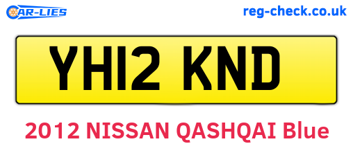YH12KND are the vehicle registration plates.