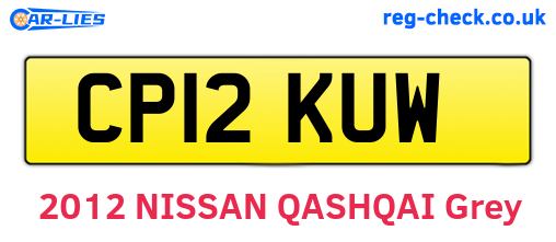 CP12KUW are the vehicle registration plates.