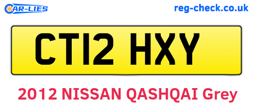 CT12HXY are the vehicle registration plates.