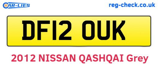 DF12OUK are the vehicle registration plates.