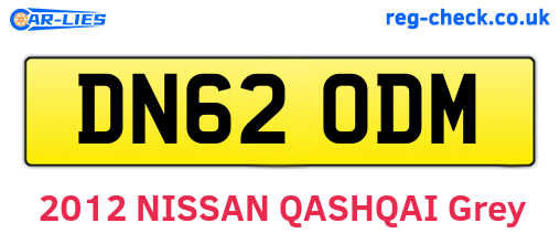 DN62ODM are the vehicle registration plates.