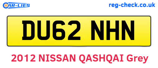 DU62NHN are the vehicle registration plates.
