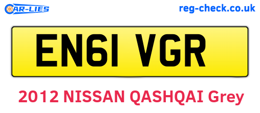EN61VGR are the vehicle registration plates.