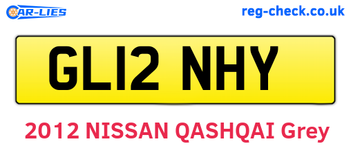 GL12NHY are the vehicle registration plates.