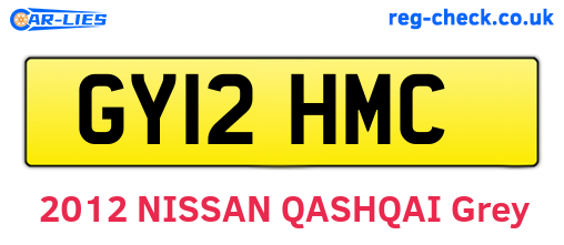 GY12HMC are the vehicle registration plates.