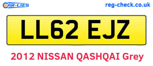 LL62EJZ are the vehicle registration plates.