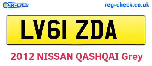 LV61ZDA are the vehicle registration plates.