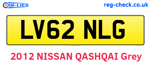 LV62NLG are the vehicle registration plates.