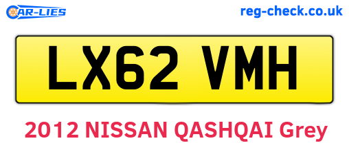 LX62VMH are the vehicle registration plates.