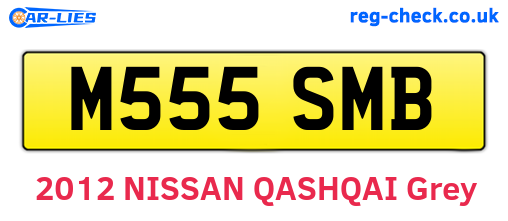 M555SMB are the vehicle registration plates.