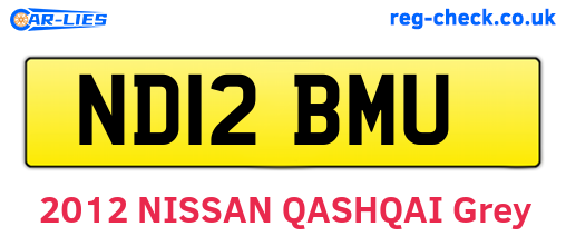 ND12BMU are the vehicle registration plates.