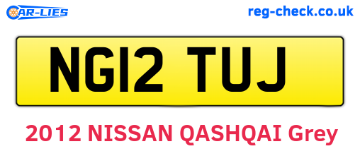 NG12TUJ are the vehicle registration plates.