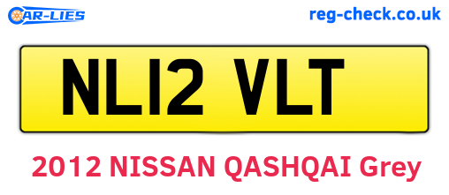 NL12VLT are the vehicle registration plates.