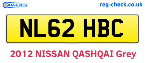 NL62HBC are the vehicle registration plates.