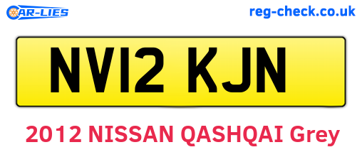 NV12KJN are the vehicle registration plates.