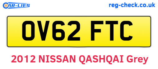 OV62FTC are the vehicle registration plates.