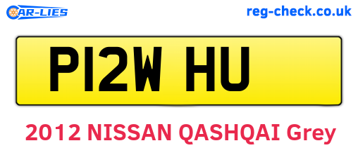 P12WHU are the vehicle registration plates.