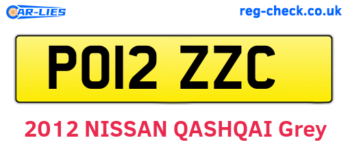 PO12ZZC are the vehicle registration plates.