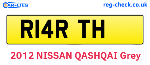 R14RTH are the vehicle registration plates.