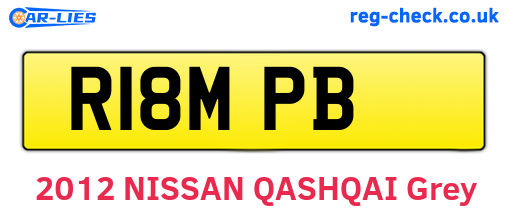 R18MPB are the vehicle registration plates.