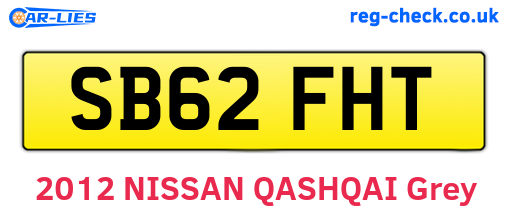 SB62FHT are the vehicle registration plates.