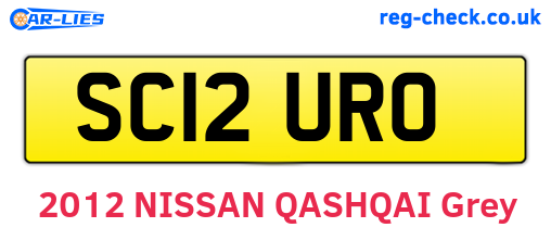 SC12URO are the vehicle registration plates.