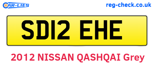 SD12EHE are the vehicle registration plates.