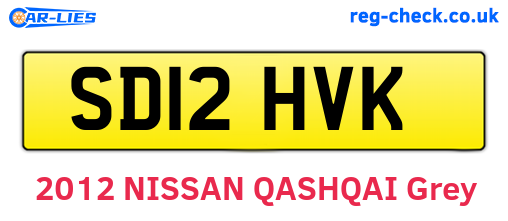 SD12HVK are the vehicle registration plates.