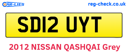 SD12UYT are the vehicle registration plates.