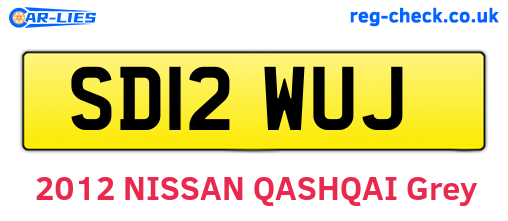 SD12WUJ are the vehicle registration plates.