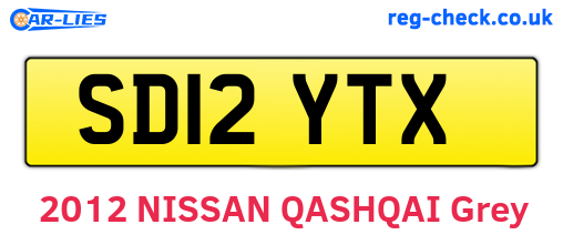 SD12YTX are the vehicle registration plates.