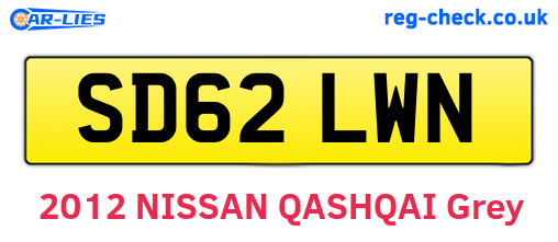 SD62LWN are the vehicle registration plates.