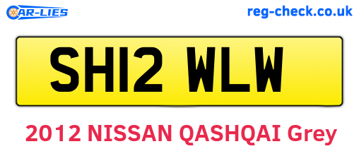 SH12WLW are the vehicle registration plates.