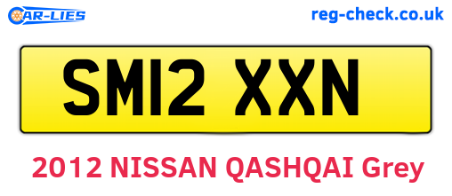 SM12XXN are the vehicle registration plates.