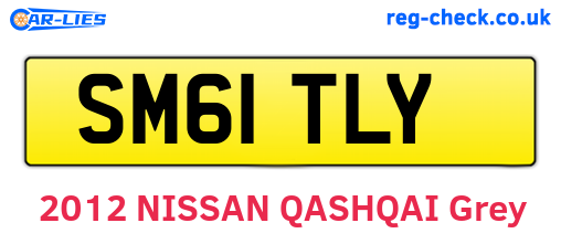 SM61TLY are the vehicle registration plates.