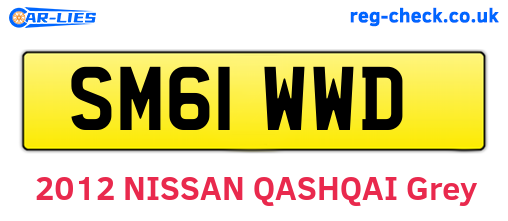SM61WWD are the vehicle registration plates.
