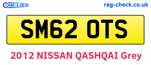 SM62OTS are the vehicle registration plates.
