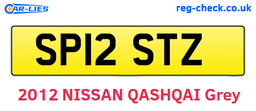 SP12STZ are the vehicle registration plates.