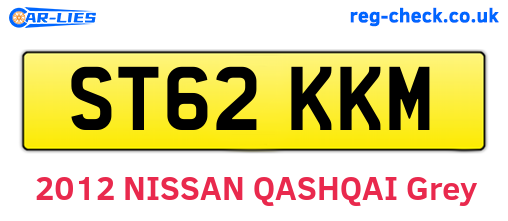 ST62KKM are the vehicle registration plates.