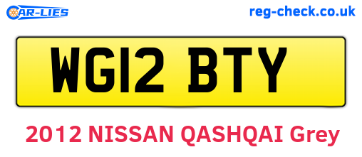 WG12BTY are the vehicle registration plates.