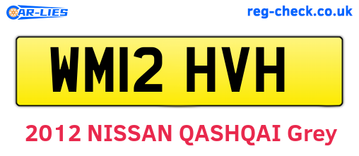 WM12HVH are the vehicle registration plates.