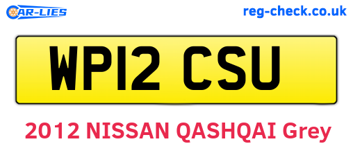 WP12CSU are the vehicle registration plates.