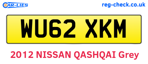 WU62XKM are the vehicle registration plates.