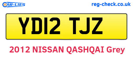 YD12TJZ are the vehicle registration plates.