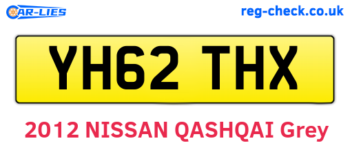 YH62THX are the vehicle registration plates.